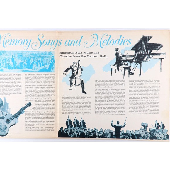 Memory Songs & Melodies, Longines Symphonette Stereo 2x LP Vinyl Record LWGF 5 6 - Picture 4 of 16